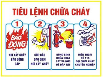 Bộ tiêu lệnh chữa cháy giá rẻ - 0972.099.028